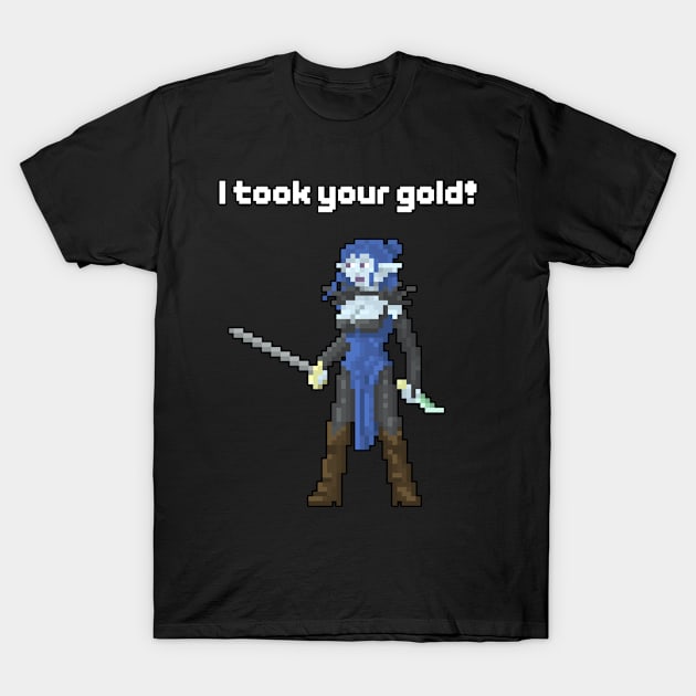 Lyra - Assassin Extraordinaire! T-Shirt by OrcChopExpress